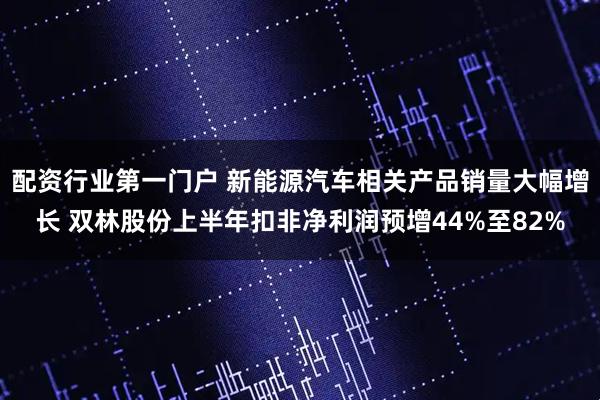 配资行业第一门户 新能源汽车相关产品销量大幅增长 双林股份上半年扣非净利润预增44%至82%