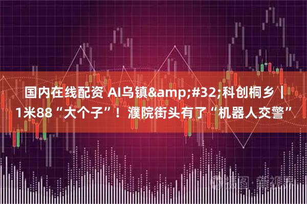 国内在线配资 AI乌镇 科创桐乡|1米88“大个子”!濮院街头有了“机器人交警”